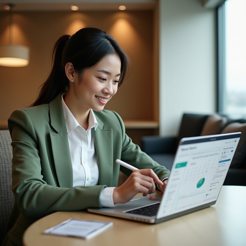 Automated payment reminder workflow setup on laptop with calendar view